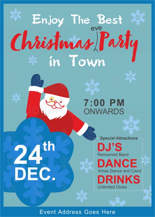 CHRISTMAS PARTY INVITE TEMPLATE